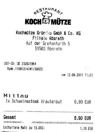 rold Hffner Kochmtze Restaurant